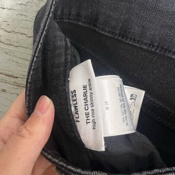 JOE’S JEANS Size 28 Charlie Flawless High Rise Skinny Ankle Black - Picture 5 of 8